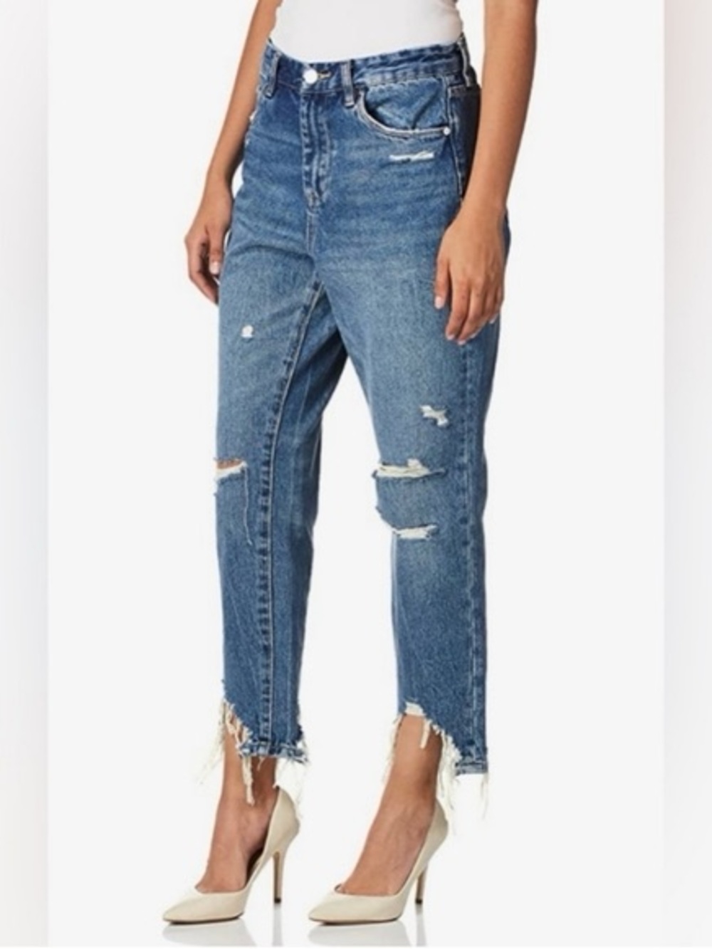 NWT-Blank NYC High-Rise Madison Crop Distressed Women’s Jeans-Size 24